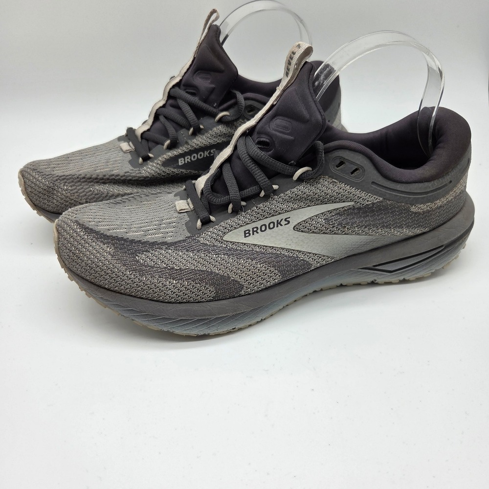 Brooks Revel 7 Running Shoes Mens 10 Grey Black 1104351D014 Athletic Sneakers